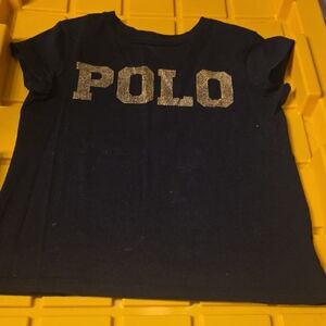 Polo by Ralph Lauren Kids Navy and Gold T-Shirt